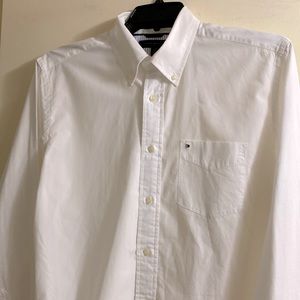 Tommy Hilfiger Beautiful Men long sleeve shirt white color size M